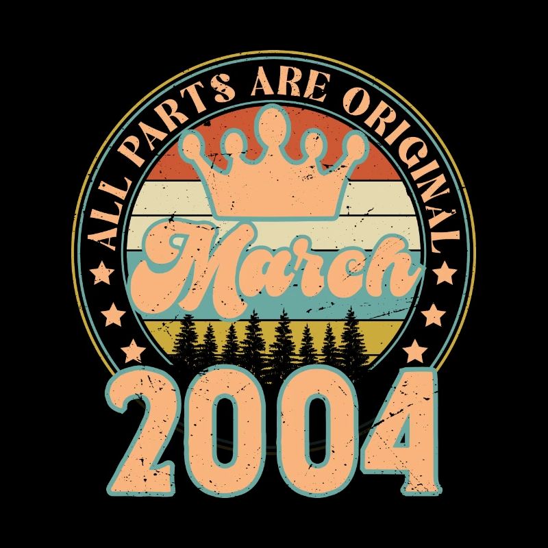 Mars 2004. Cadeau d’anniversaire mars 2004. March.