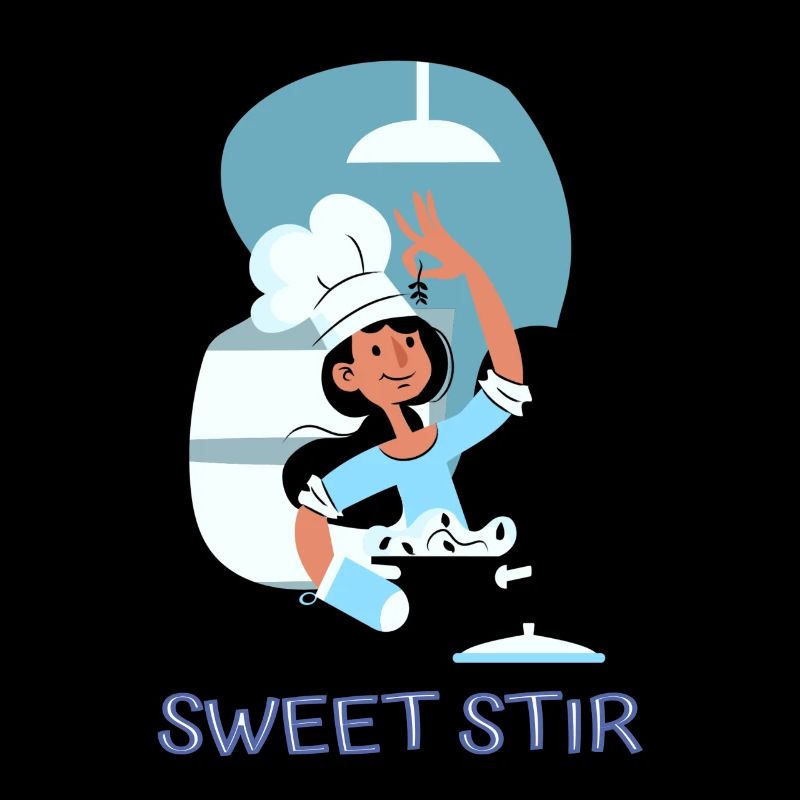 Chef Cook Kitchen Culinary Retro Bake Restaurant