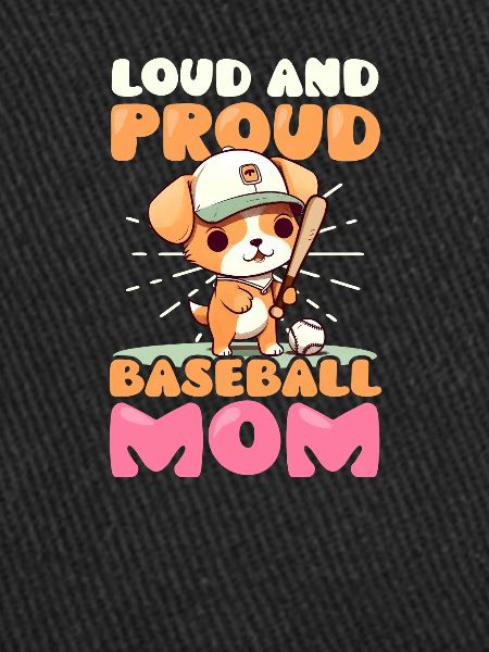 Baseball-Mutter Laute Stolze Baseball-Mutter