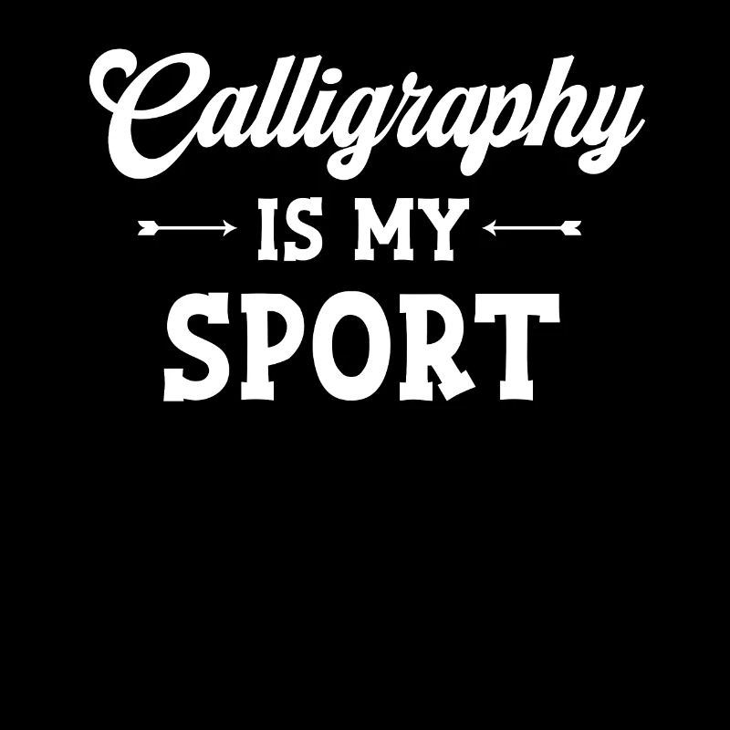 La calligraphie est mon sport, calligraphe,