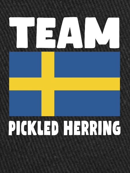 Pickled herring Swedish flag