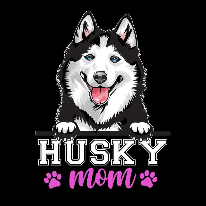 Husky Mama Hund Mama