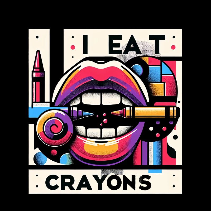 Je mange des crayons de couleur 19