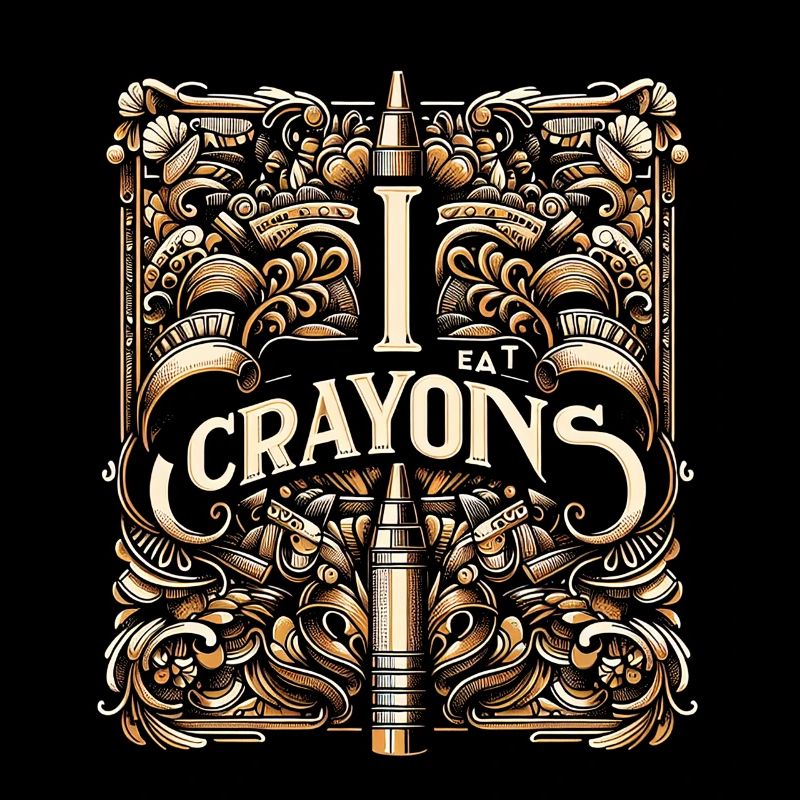 Je mange des crayons de couleur 18