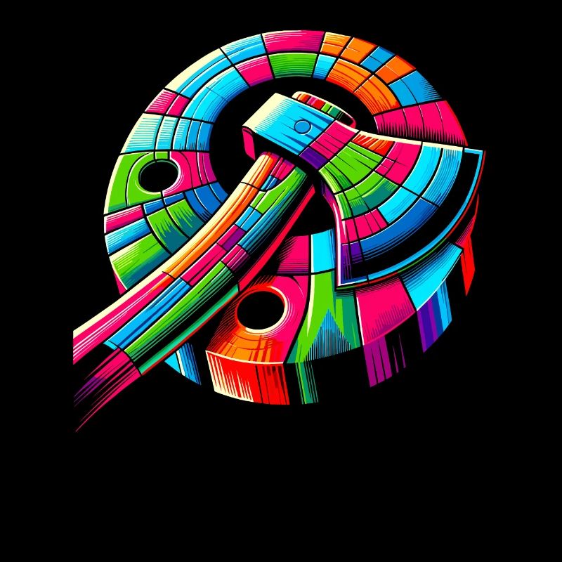 Pop Art Axe Throwing Hatchet Thrower Axes
