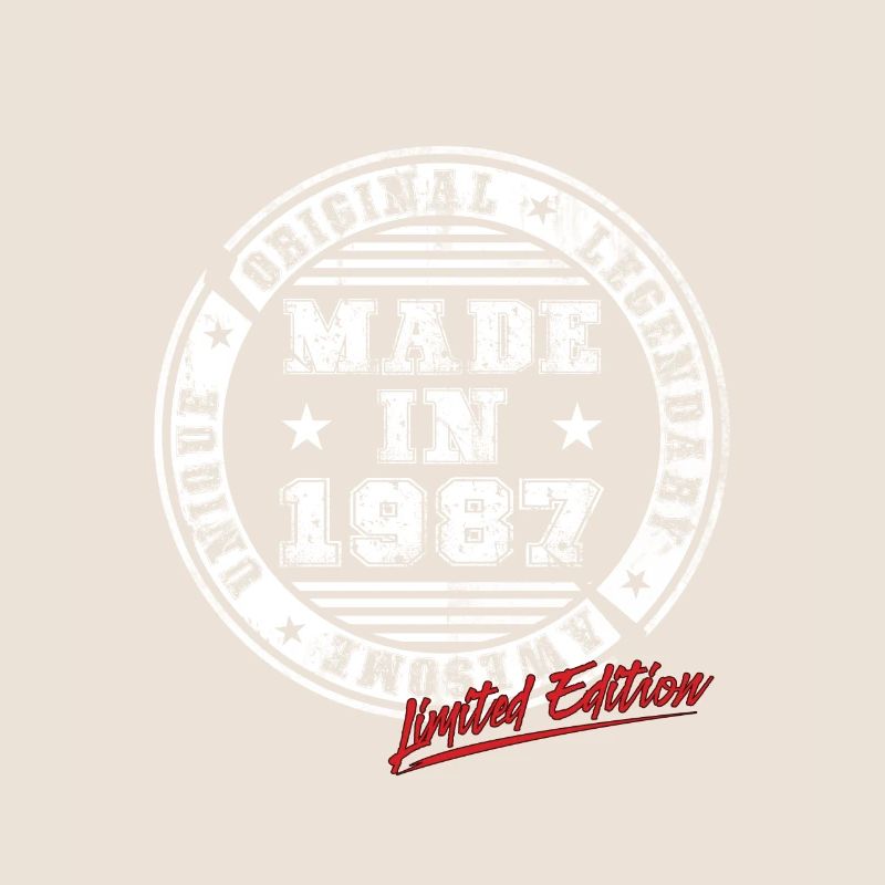 Retro Patch Vintage 1987 Birthday Gift
