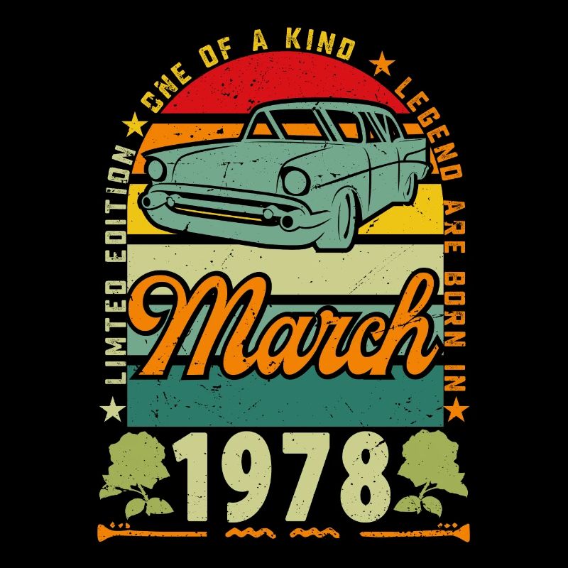 anniversaire mars 1978, Mars 1978, March 1978.
