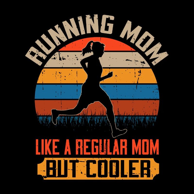 Running Mom Marathon Runner Jogging