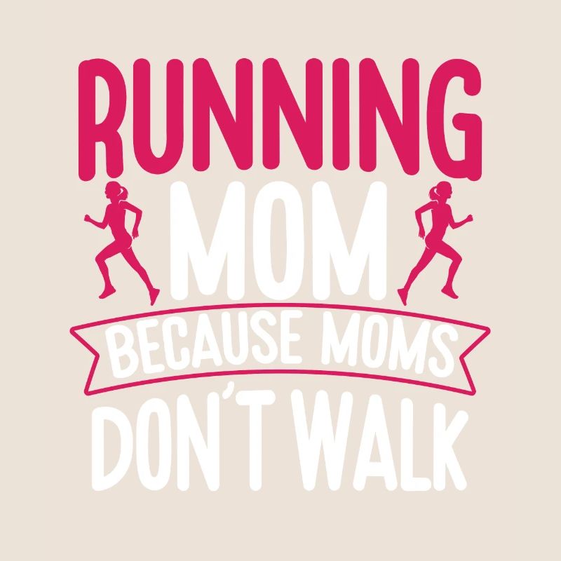 Running Mom Marathon Runner Jogging