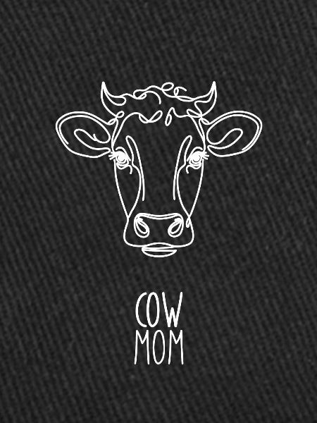 Line Art Meilleure Maman - Vache