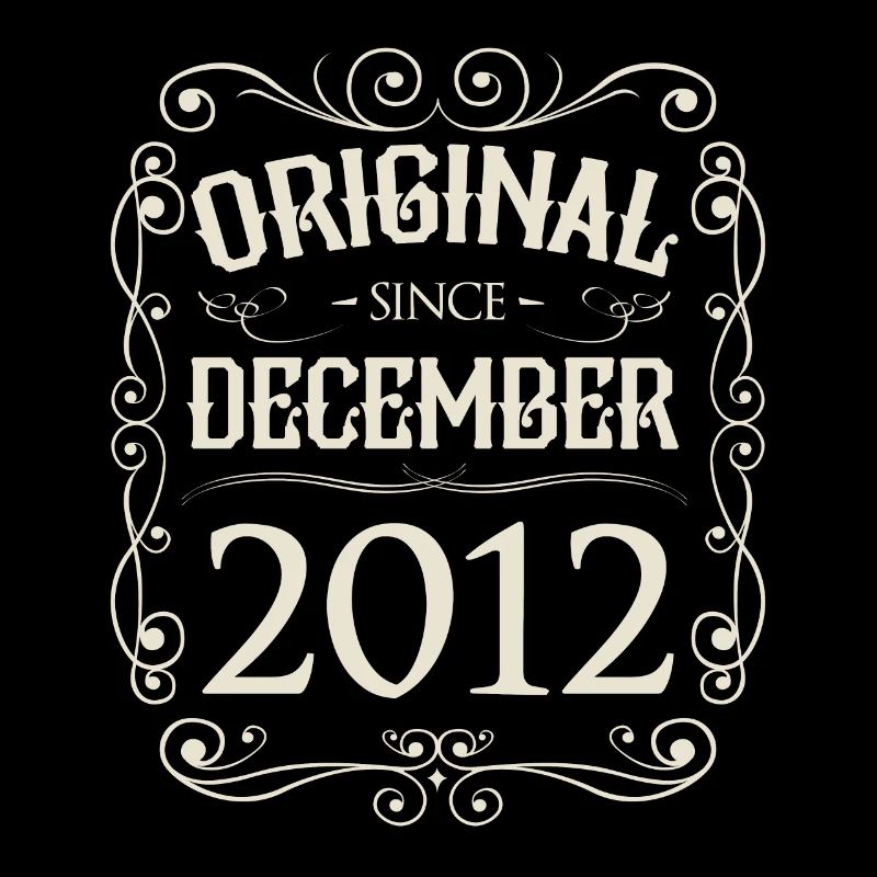 Vintage - Original since Dezember 2012 Geburtstag