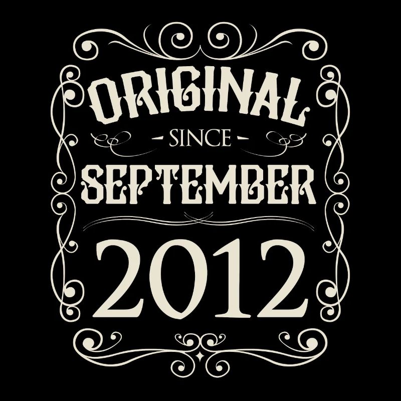 Vintage - Original since September 2012 Geburtstag