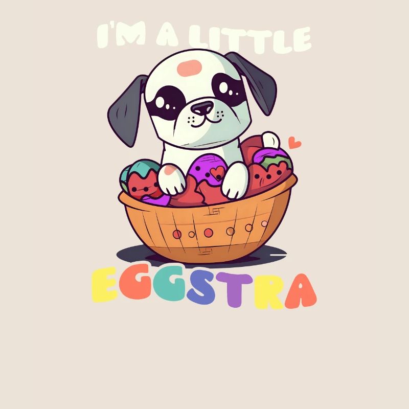 Hund Ostern Ich bin Little Eggstra