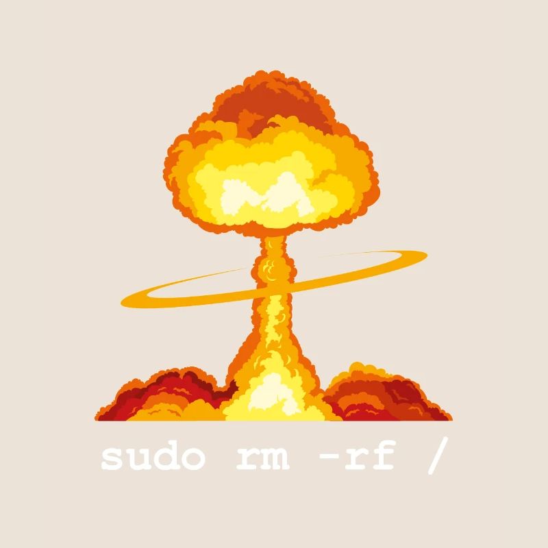 Linux Funny Linux Command Sudo RM RF für Männer