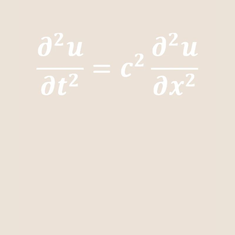 Wave Equation Physicist Physics Teacher Acoustic