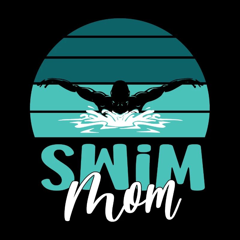 Schwimmschwimmer Mom Swim Mutter