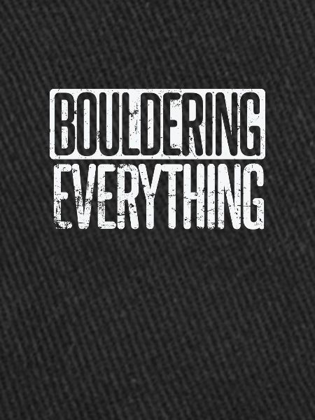 Bouldering everything