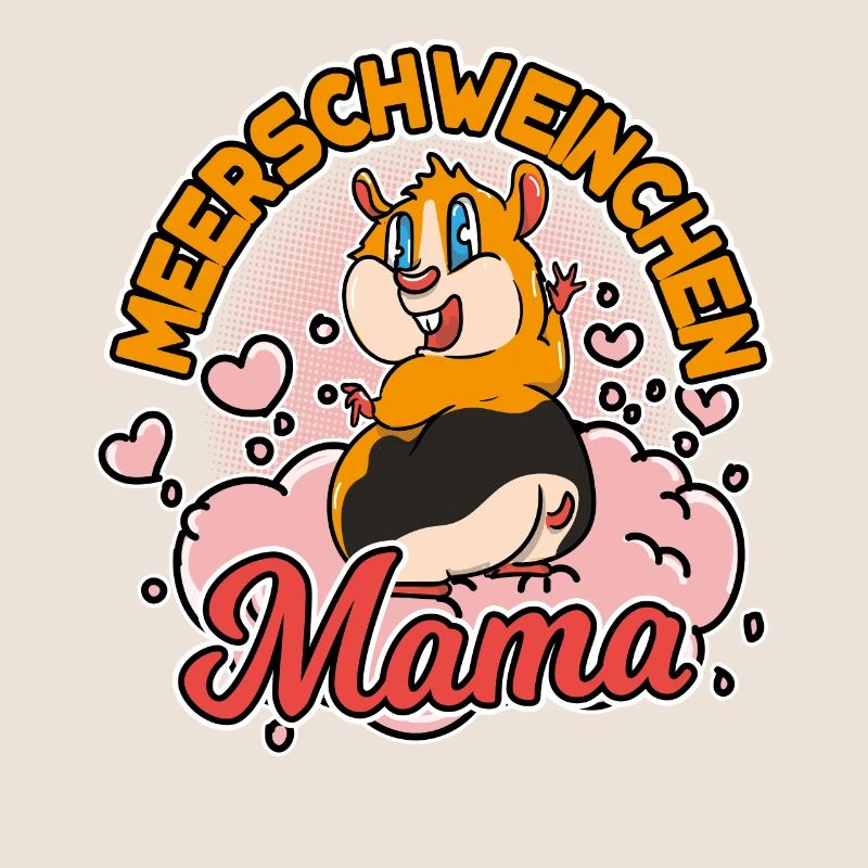 Meerschweinchen Mama Mutter Mädchen Muttertag