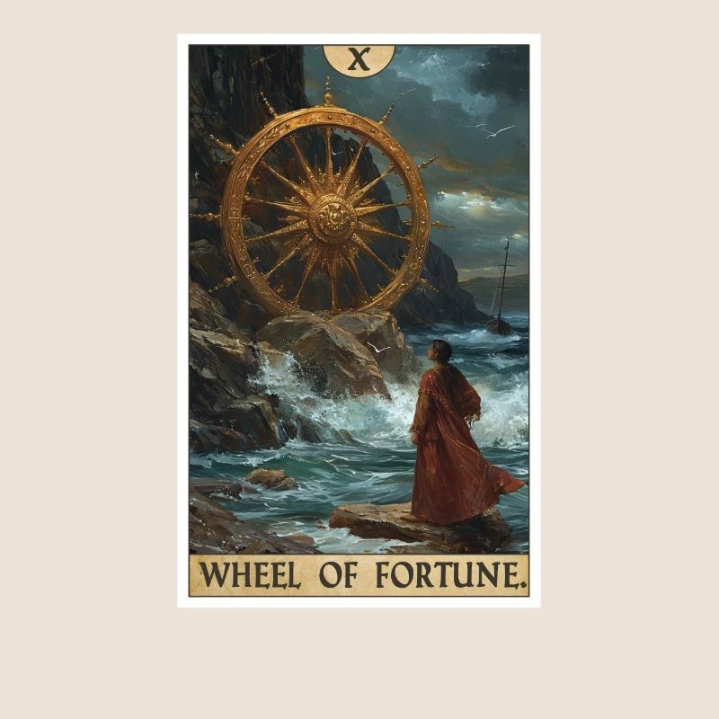 Carte de Tarot Roue de la Fortune Roue de la Fortune