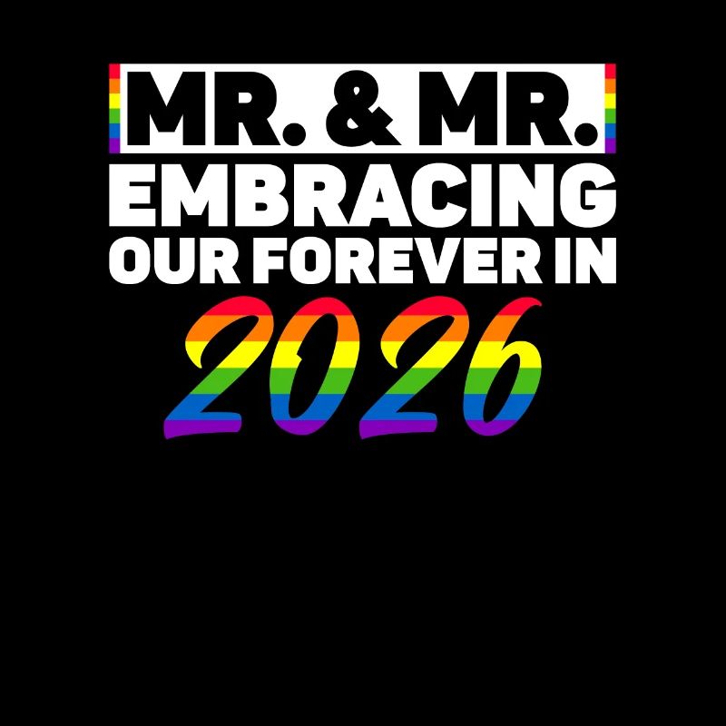 Mr. & Mr. 2026 Gay Pride Hochzeit Homo-Ehe