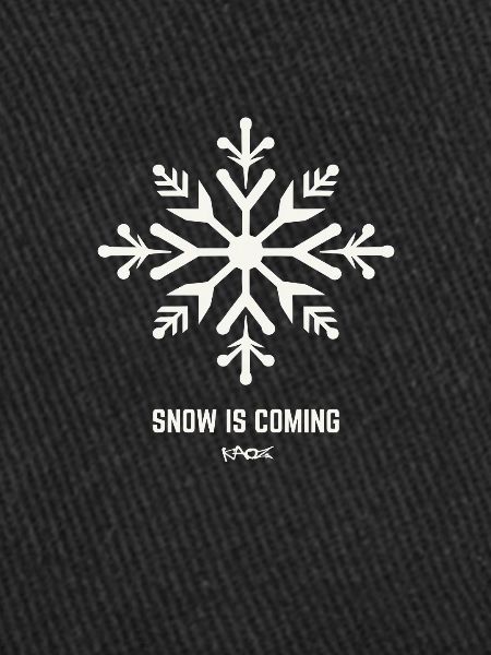 La neige arrive.
