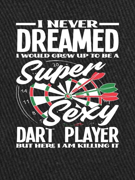Stolzer Dartspieler