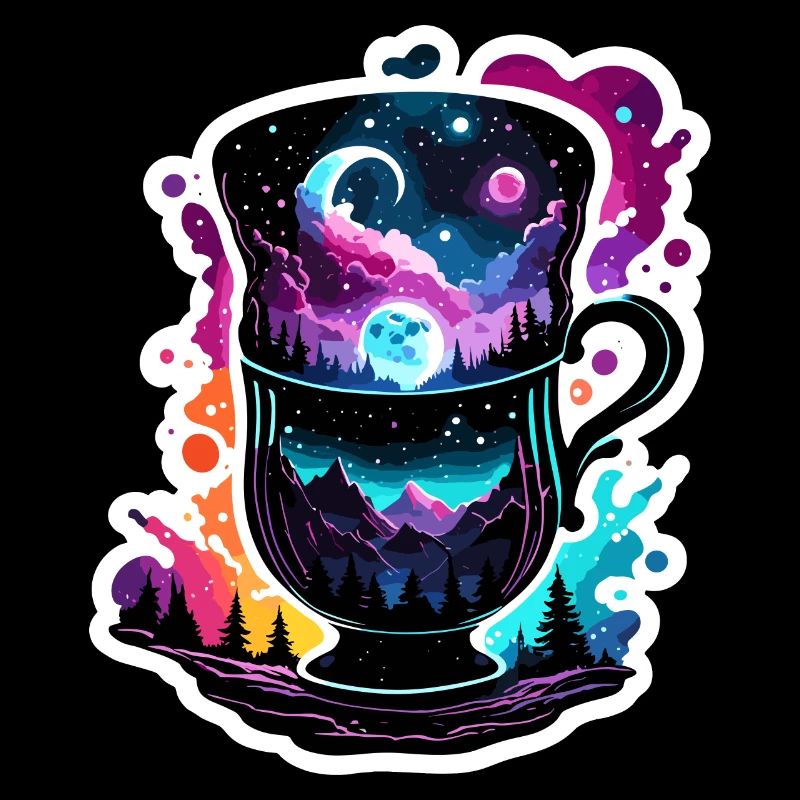 Silhouette / Forest / Portrait / Trees / Mug