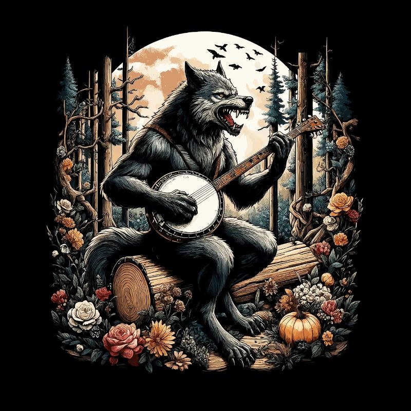 Werwolf mit Gitarre
