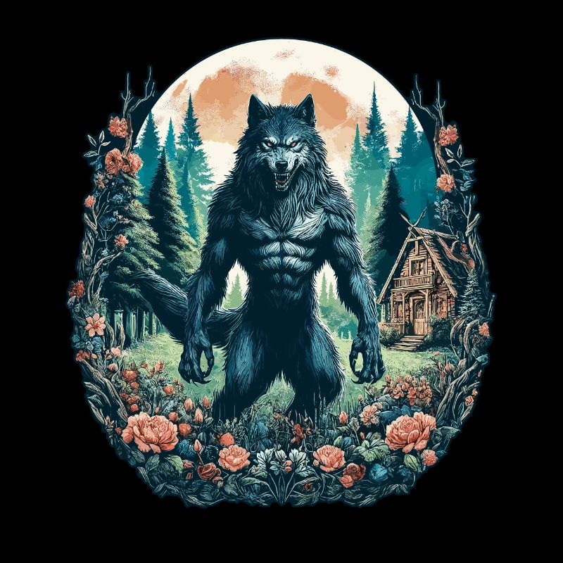 Ästhetischer Werwolf Wildlife