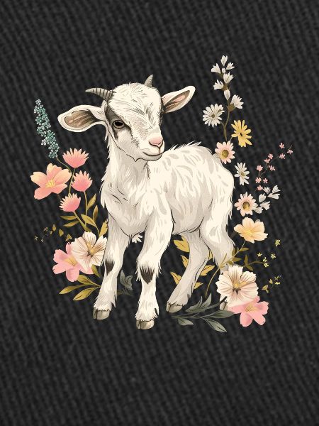 Cadeau floral de chèvre