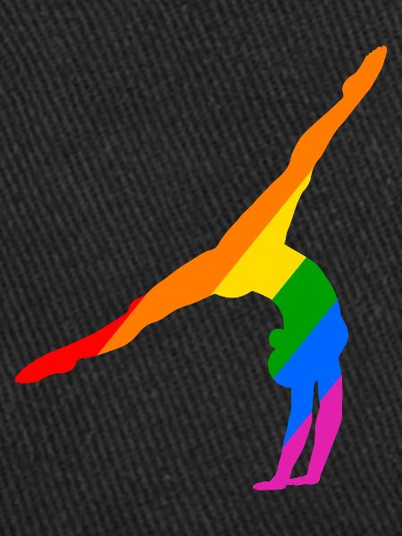 Handstand in rainbow