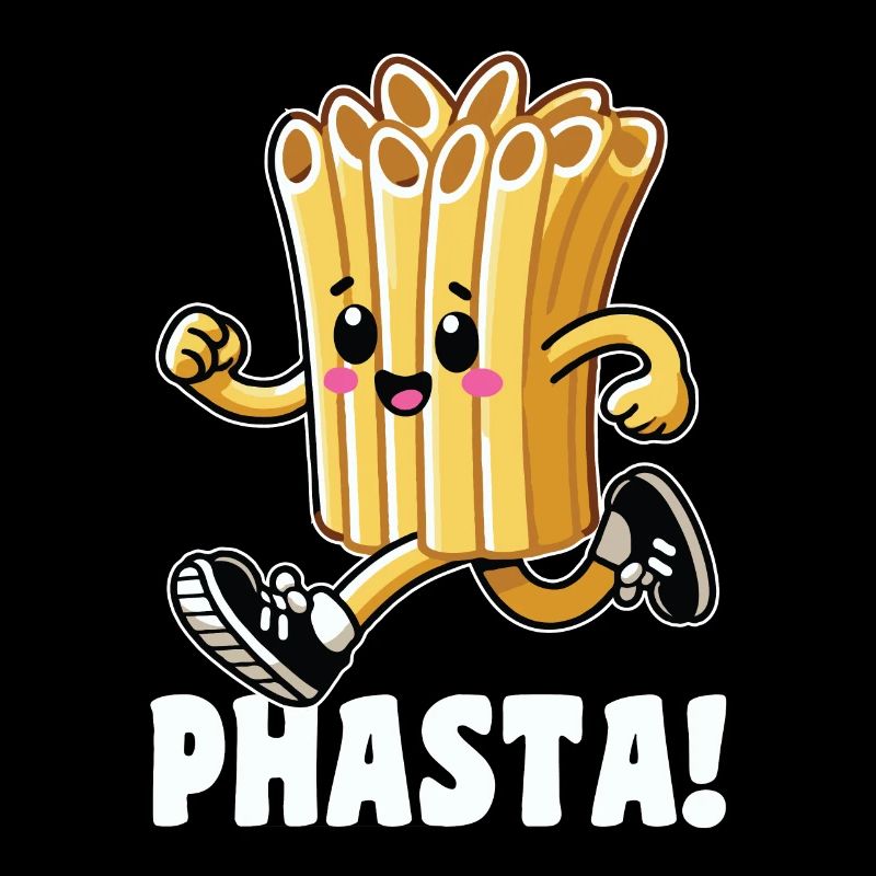 Phasta Lustige Pasta Laufen Oder Sprinten Im Fitnessstudio