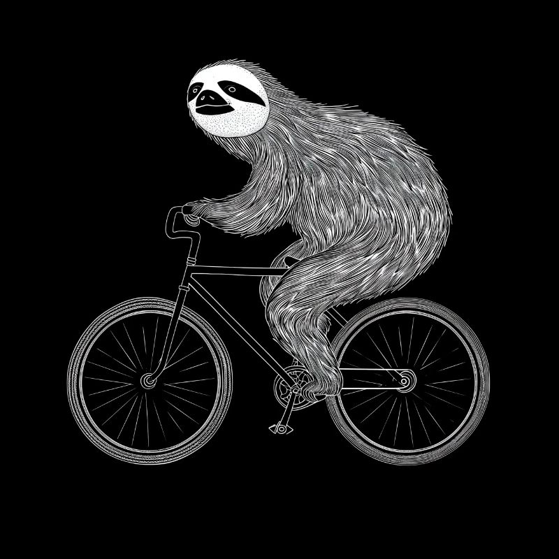 Sloth Bicycle Funny Gift