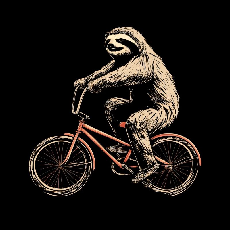 Sloth BMX Bicycle Funny Gift