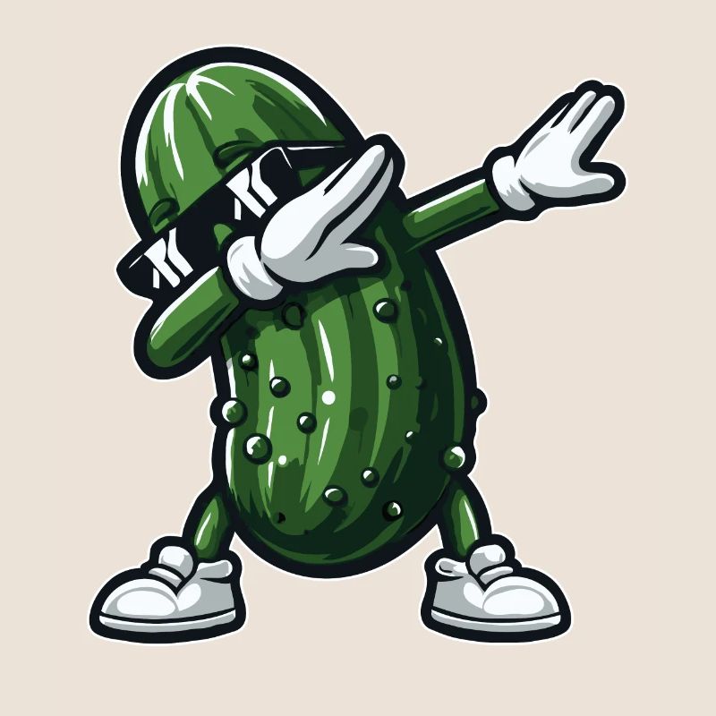 Dabbing Cornichon Dab Concombre Cornichon à l’aneth Drôle