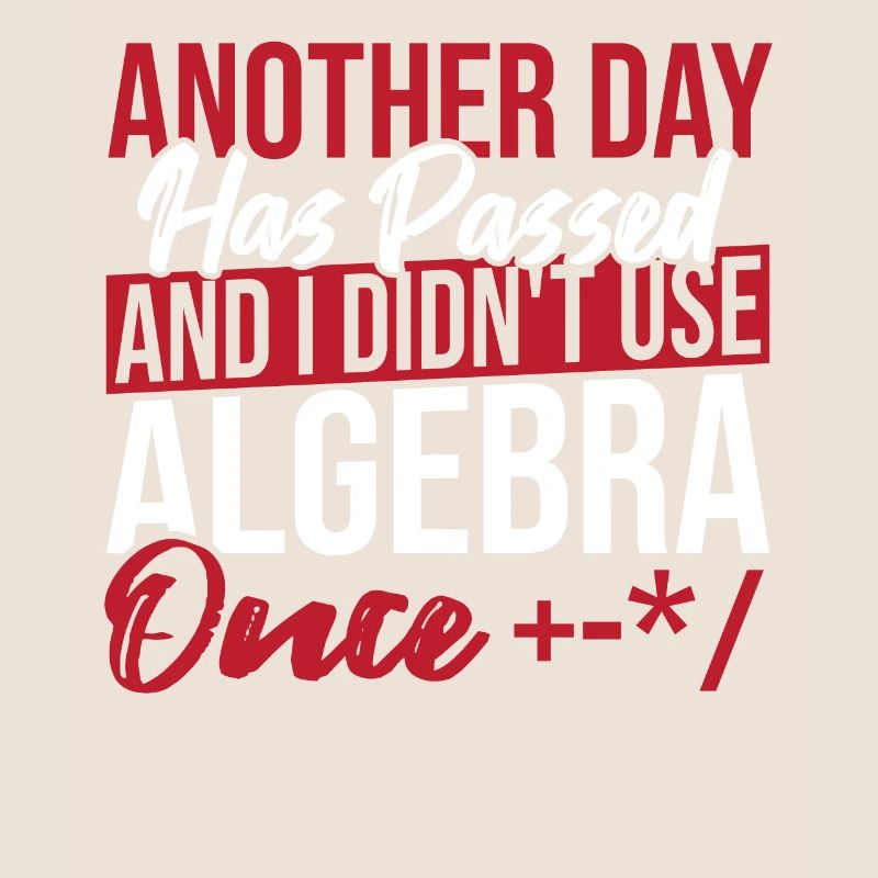 Algebra Lover Graph Math Nerd Je n’ai pas utilisé l’algèbre