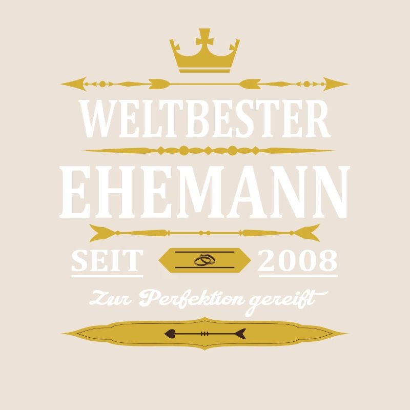 Weltbester Ehemann Seit 2008 Vintage Hochzeitstag