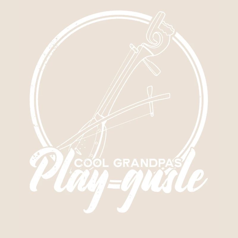 Cool grandpas play gusle Retro Serbien Balkan