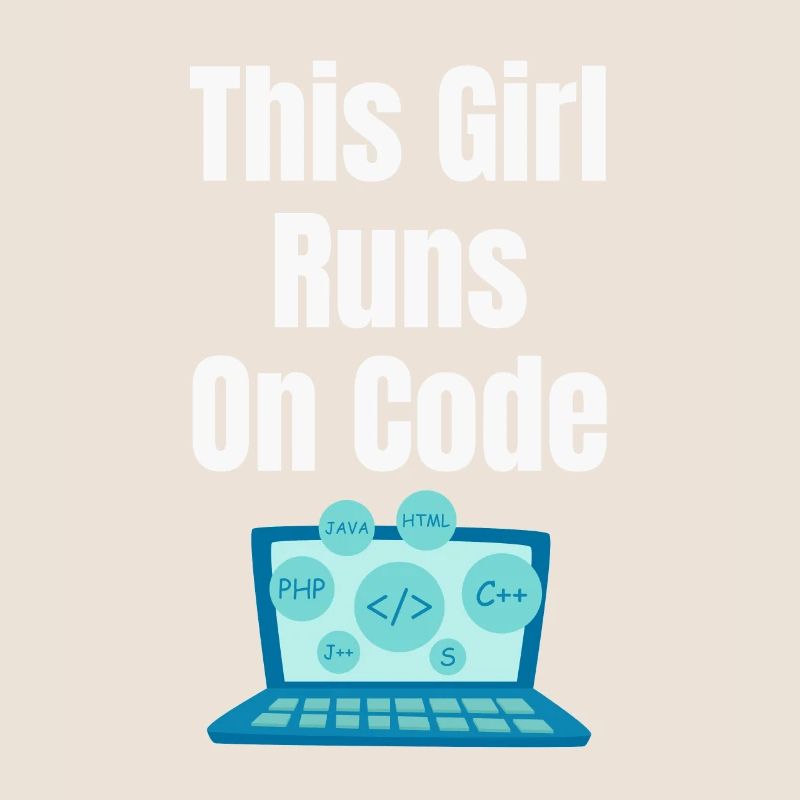 Dieses Mädchen Läuft Auf Codes Programmierer