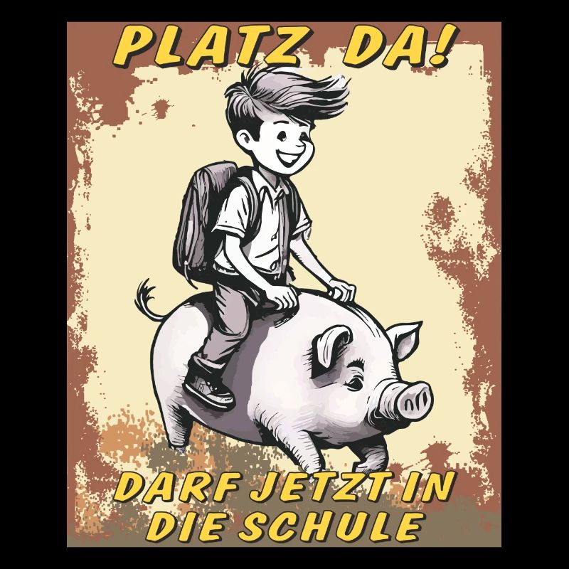 SCHWEIN KIND JUNGE SCHULE