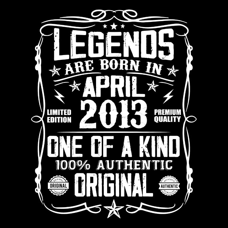 The Legends Were Born in April 2013 - Gift 2013