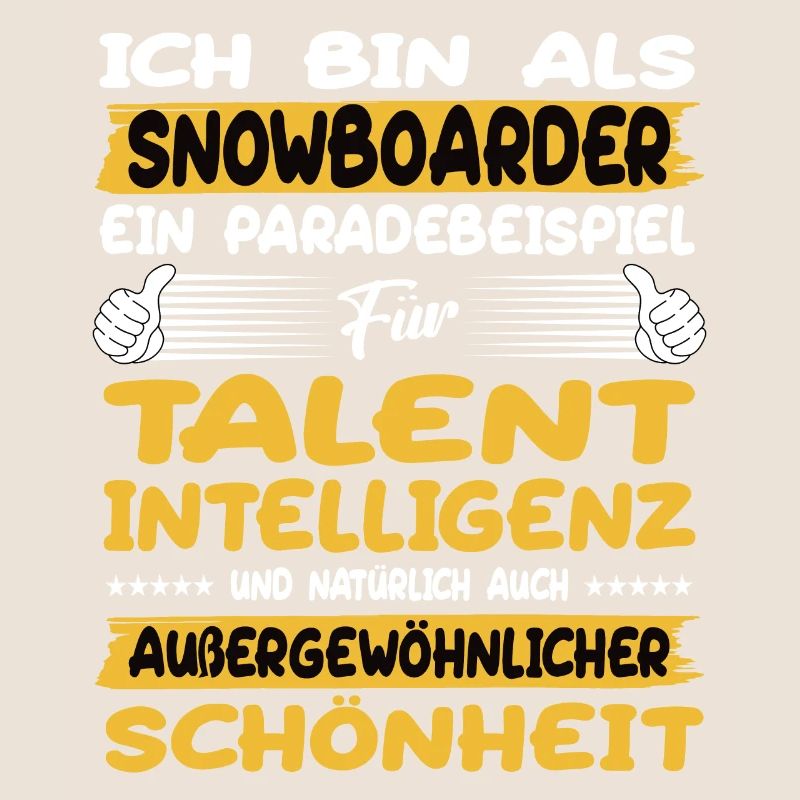 Snowboarder ein Paradebeispiel Snowboard