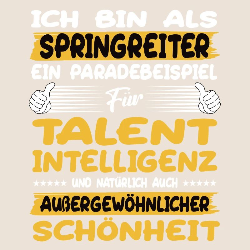 Springreiter ein Paradebeispiel Springreiten