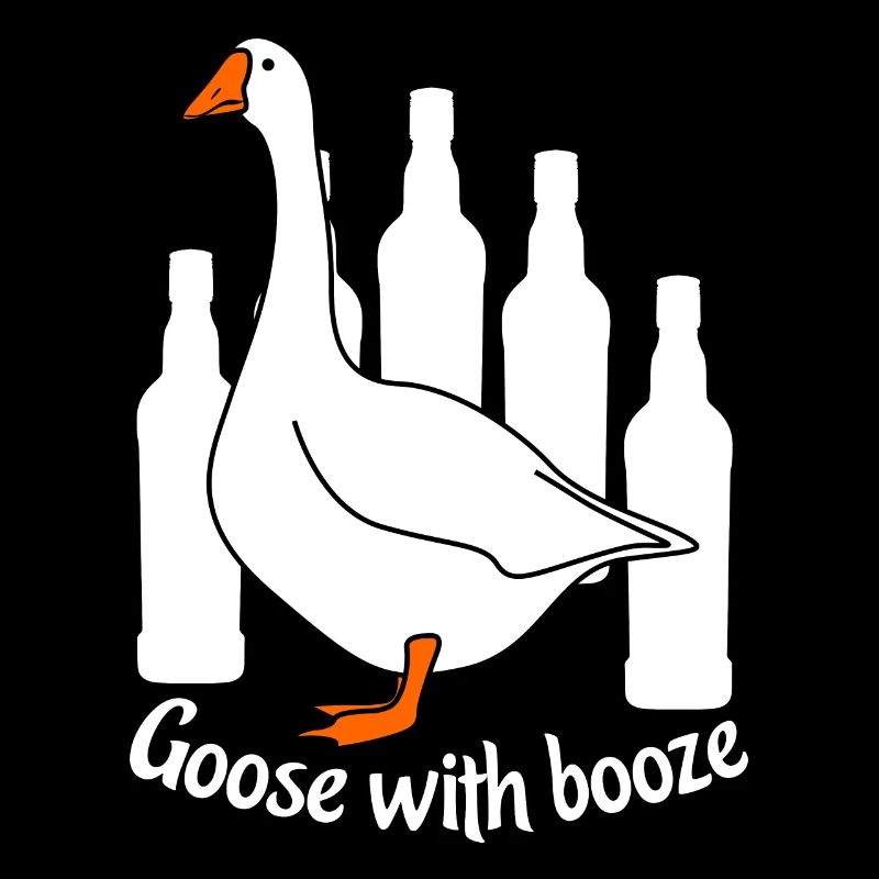 Oie avec de l’alcool