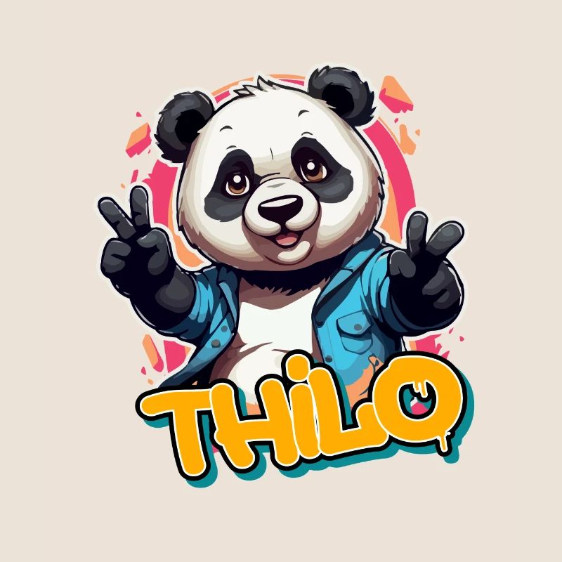 THILO - Beau nom de garçon avec Cool Panda