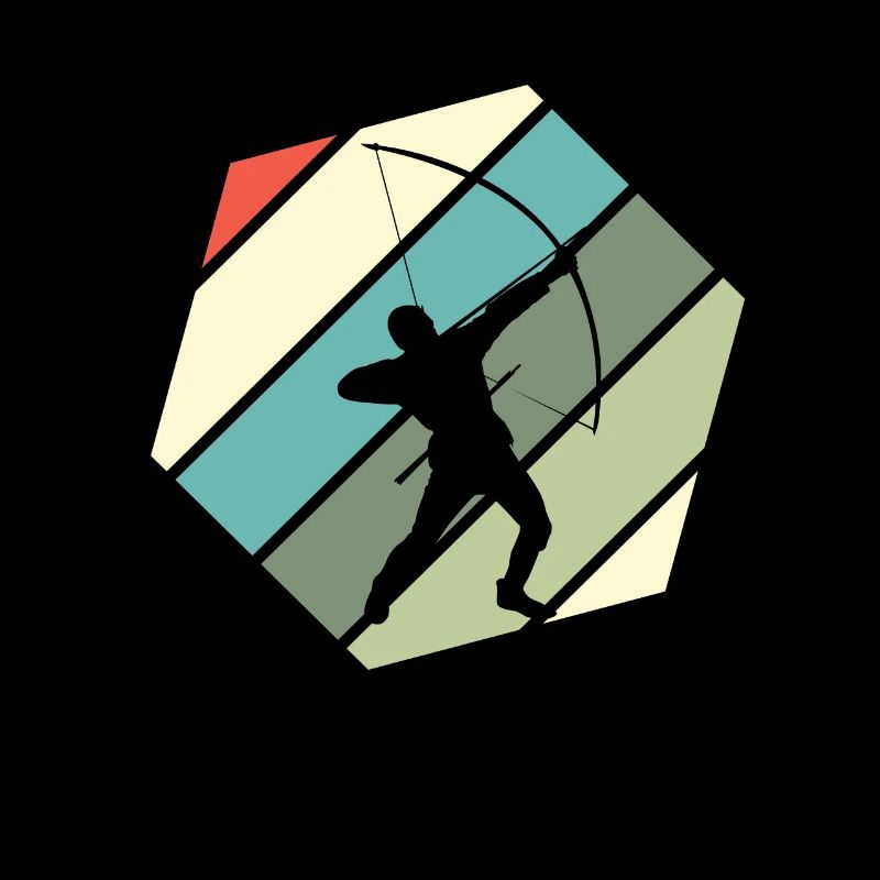 Retro Bogenschütze Bogenschießen