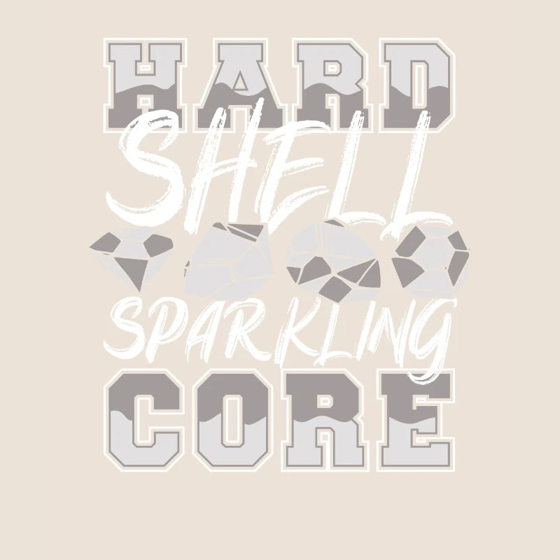 Hard Shell Sparkling Core Geologist Mineral