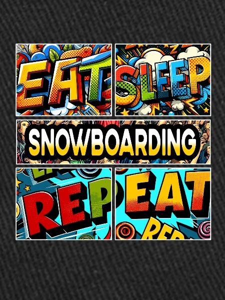 Eat sleep Snowboarding repeat