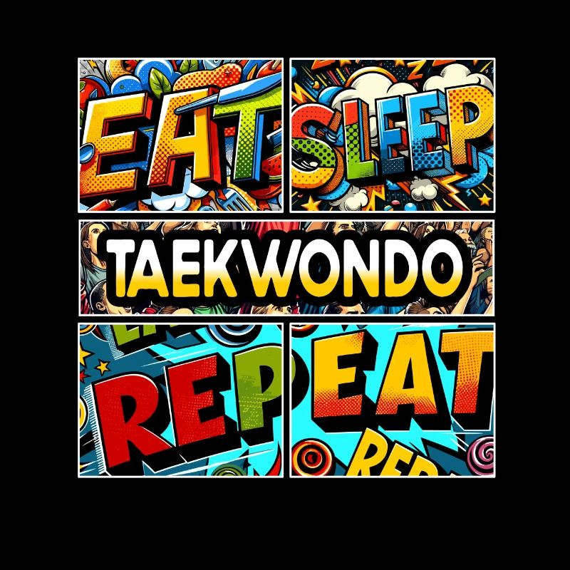 Manger, dormir, Taekwondo, répéter