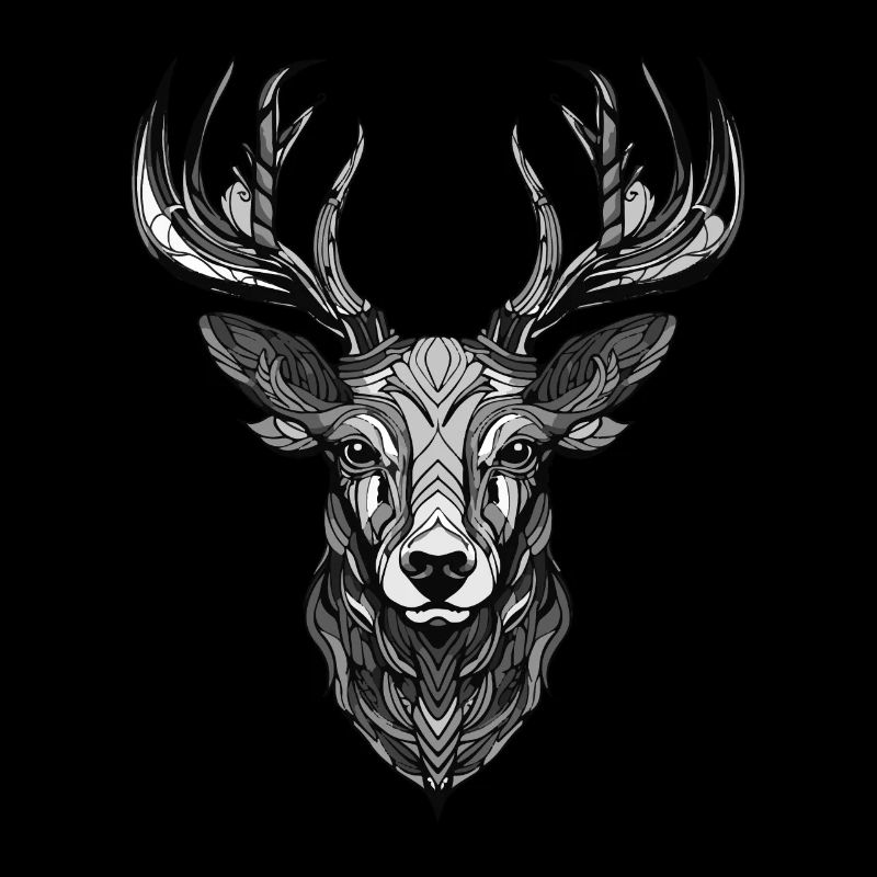 Tête d’animal de cerf